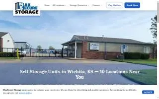 MaxSecure Storage website