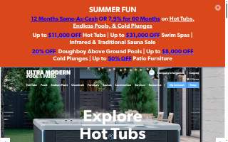 Ultra Modern Pool and Patio - Derby