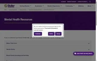 Counseling Center-Butler County website