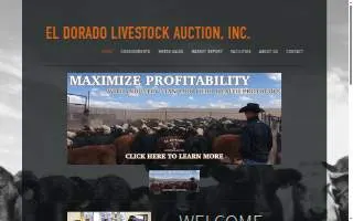 El Dorado Livestock Auction website