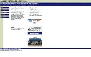 Lakeside Storage of El Dorado website