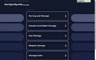 Storage City of El Dorado website