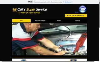 Cliff's Super Services website