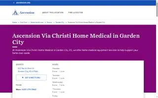 Ascension Via Christi Home Medical of Garden City website
