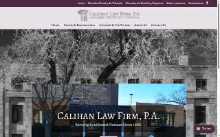 Calihan Law Firm, P.A. website