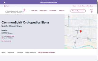 CommonSpirit Orthopedics Siena