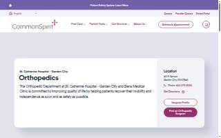 CommonSpirit St. Catherine Hospital - Garden City Orthopedics