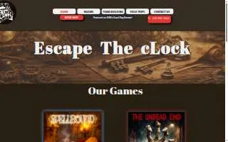 Escape The cLock of Garden City website