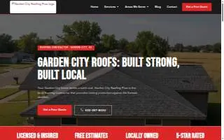 Garden City Roofing Pros website