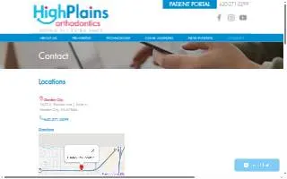 High Plains Orthodontics of Garden City website