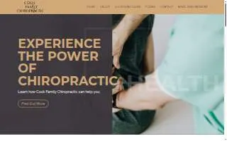 Cook Family Chiropractic website