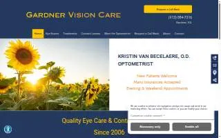 Gardner Vision Care website
