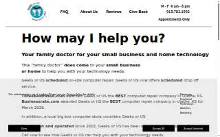 Geeks Or Us, Inc. of Gardner website