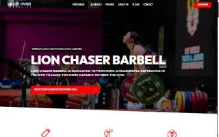 Lion Chaser Barbell website
