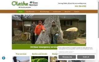 Olathe Tree Services of Gardner website