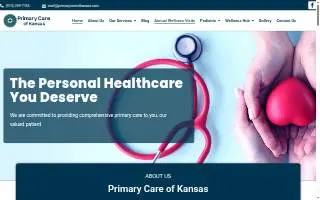 Primary Care of Kansas website