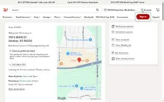 Walgreens Pharmacy of Gardner website