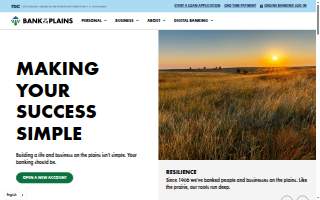 Bank of the Plains