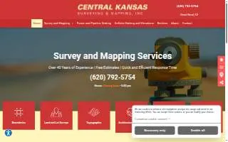 Central Kansas Surveying & Mapping, Inc of Great Bend website