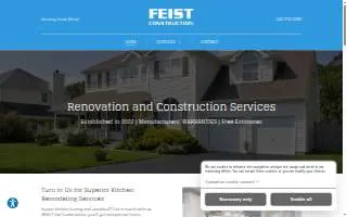 Feist Construction website