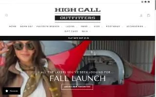 High Call Outfitters website