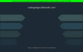 Cutting Edge Collision LLC website