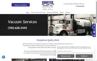 Hertel Tank Service Inc. website