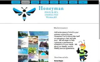 Honeyman Pool & Spa of Hays website