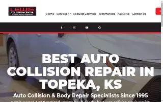 Lewis Chevrolet Collision Center website