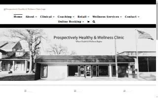 Prospectively Healthy & Wellness Clinic website