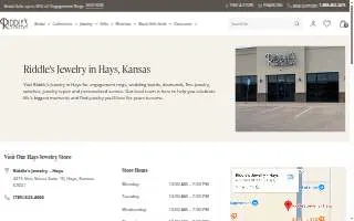 Riddle's Jewelry website
