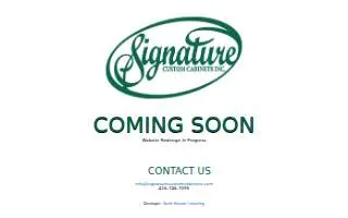 Signature Custom Cabinets website