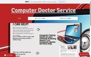 Computer Doctor Service website