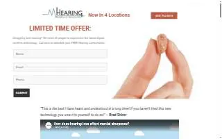 Hearing Healthcare website