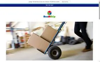 Box N Ship website