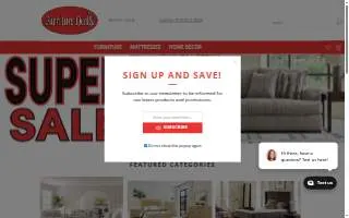 Furniture Deals website