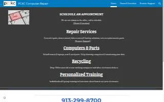 PCKC Computer Repair of Kansas City website