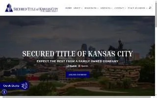Secured Title of Kansas City website