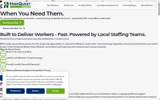 HireQuest Direct of Conway website