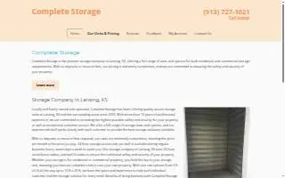 Complete Storage of Lansing website