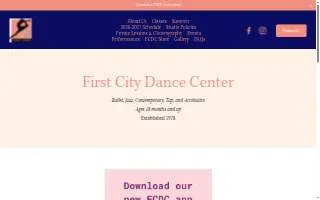 First City Dance Center website