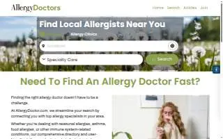 Guss Allergy & Asthma Clinic of Lansing website