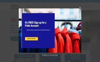 Pride Cleaners - Lansing website