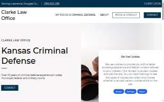 Clarke Law Office website