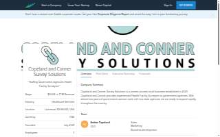 Copeland and Conner Survey Solutions