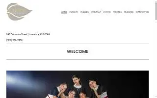 Ignition Dance Academy website