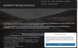 Bill Kennedy's Topeka Driving School website