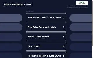 Leavenworth Rentals website