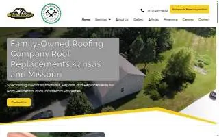 Restore Roofing and More of Leavenworth website