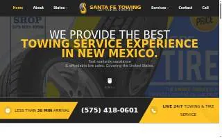 Santa Fe Towing Service - Tow Truck Kansas City website